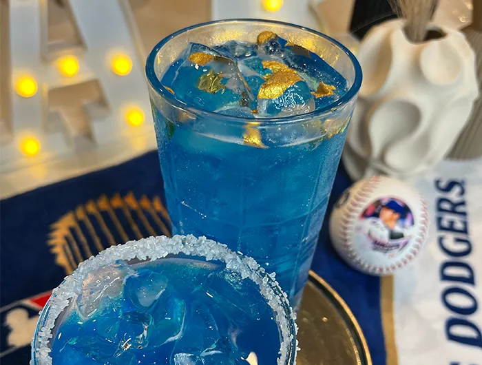 Cocktail garnish detail
